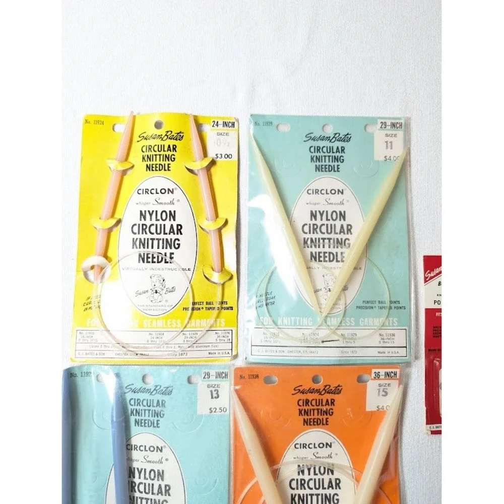 2Set Susan Bates circular knitting needle 10.5 11 13 15 Different Length Stopper